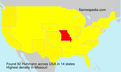 Surname Huhmann in USA Surname Huhmann in USA