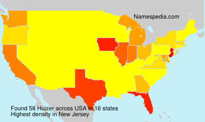 Surname Huizer in USA Surname Huizer in USA