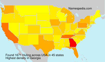 Surname Huling in USA Surname Huling in USA