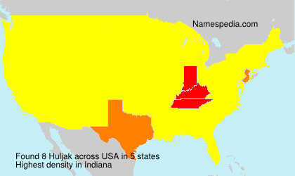 Surname Huljak in USA Surname Huljak in USA
