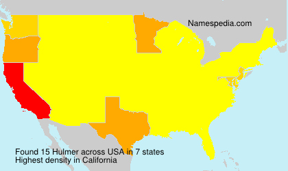 Surname Hulmer in USA Surname Hulmer in USA
