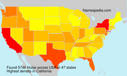 Surname Hulse in USA Surname Hulse in USA