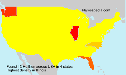 Surname Hulthen in USA Surname Hulthen in USA