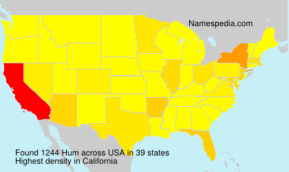 Surname Hum in USA Surname Hum in USA