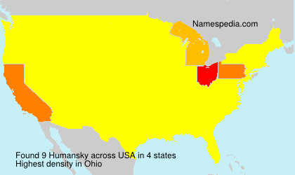 Surname Humansky in USA Surname Humansky in USA