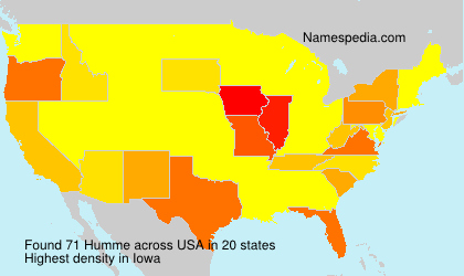 Surname Humme in USA Surname Humme in USA
