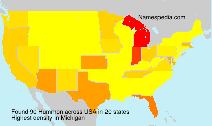 Surname Hummon in USA Surname Hummon in USA