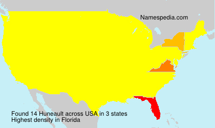 Surname Huneault in USA Surname Huneault in USA