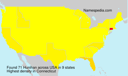 Surname Hunihan in USA Surname Hunihan in USA