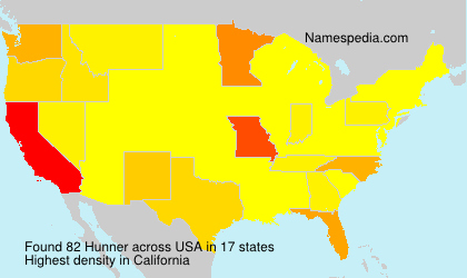 Surname Hunner in USA Surname Hunner in USA