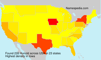 Surname Hunold in USA Surname Hunold in USA
