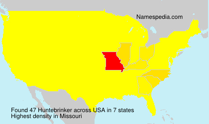 Surname Huntebrinker in USA Surname Huntebrinker in USA