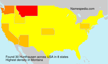 Surname Hunthausen in USA Surname Hunthausen in USA