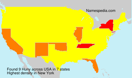 Surname Huny in USA Surname Huny in USA