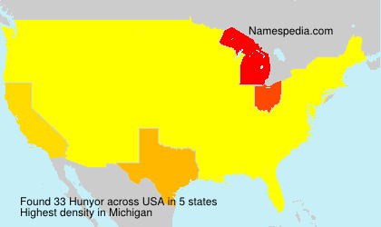 Surname Hunyor in USA Surname Hunyor in USA
