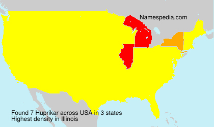 Surname Huprikar in USA Surname Huprikar in USA