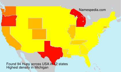 Surname Hupy in USA Surname Hupy in USA
