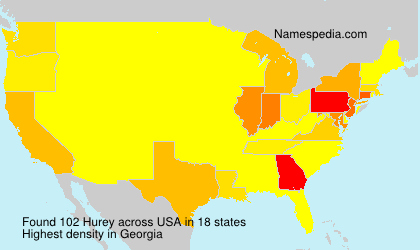 Surname Hurey in USA Surname Hurey in USA