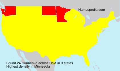Surname Hurinenko in USA Surname Hurinenko in USA