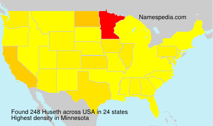 Surname Huseth in USA Surname Huseth in USA