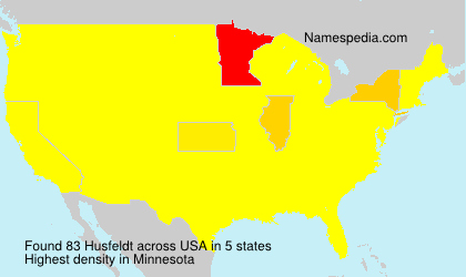 Surname Husfeldt in USA Surname Husfeldt in USA