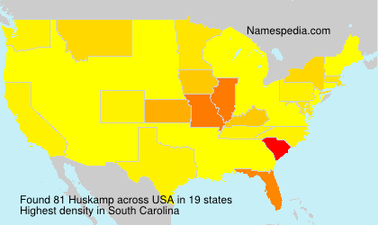 Surname Huskamp in USA Surname Huskamp in USA