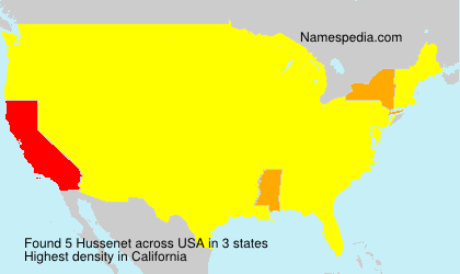 Surname Hussenet in USA Surname Hussenet in USA
