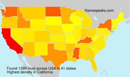 Surname Hust in USA Surname Hust in USA
