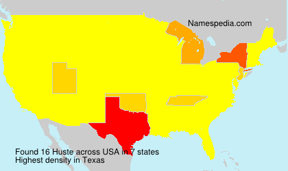 Surname Huste in USA Surname Huste in USA