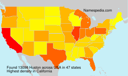 Surname Huston in USA Surname Huston in USA