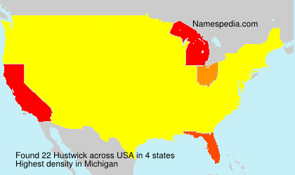 Surname Hustwick in USA Surname Hustwick in USA