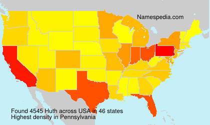 Surname Huth in USA Surname Huth in USA