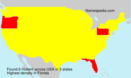 Surname Hutterli in USA Surname Hutterli in USA