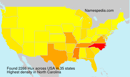 Surname Hux in USA Surname Hux in USA