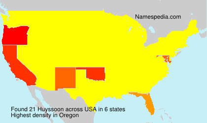 Surname Huyssoon in USA Surname Huyssoon in USA