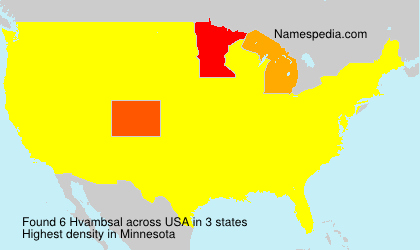 Surname Hvambsal in USA Surname Hvambsal in USA