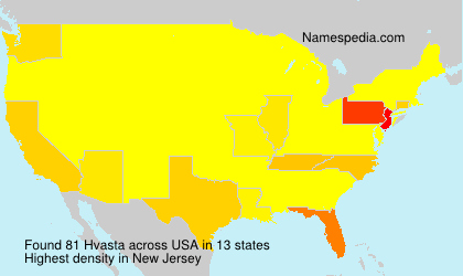 Surname Hvasta in USA