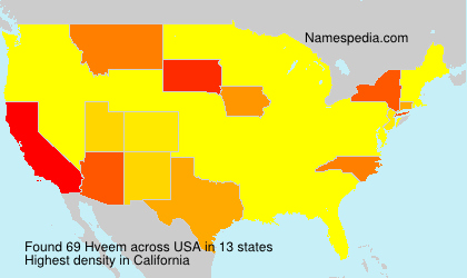 Surname Hveem in USA Surname Hveem in USA