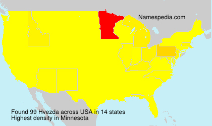 Surname Hvezda in USA