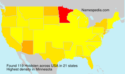 Surname Hvidsten in USA