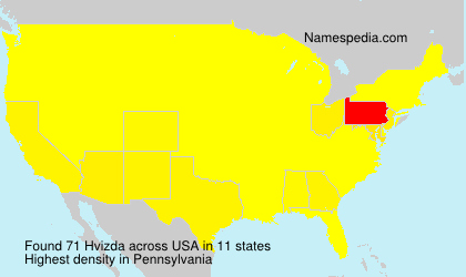 Surname Hvizda in USA Surname Hvizda in USA