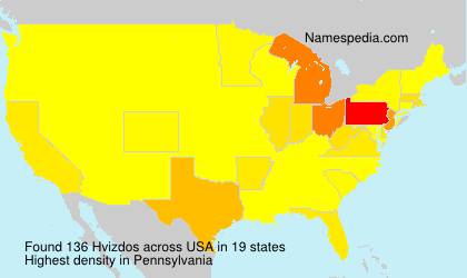 Surname Hvizdos in USA