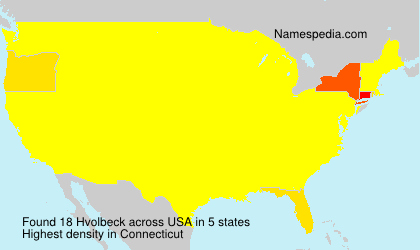 Surname Hvolbeck in USA