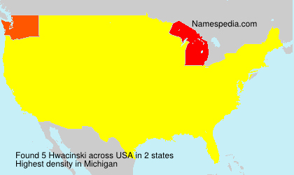 Surname Hwacinski in USA