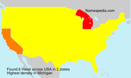 Surname Hwail in USA