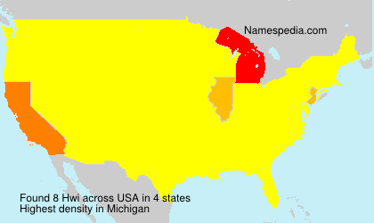 Surname Hwi in USA
