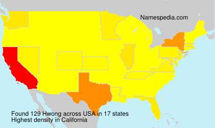 Surname Hwong in USA