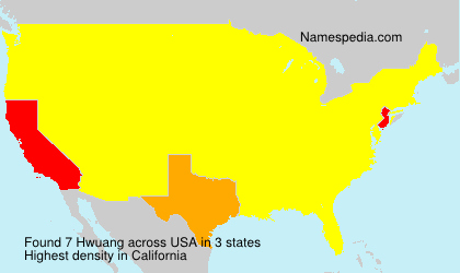 Surname Hwuang in USA