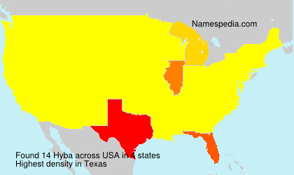 Surname Hyba in USA Surname Hyba in USA
