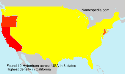 Surname Hybertsen in USA Surname Hybertsen in USA